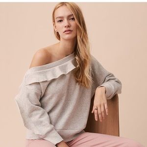 Loft Lou & Grey Ruffle Sweatshirt